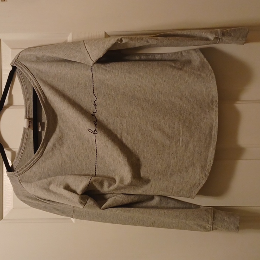 Burn boot camp light scoop neck long sleeve